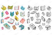Books Drawing Big Collection