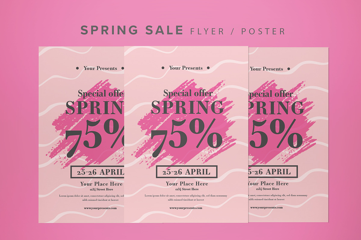 Spring Sale Flyer in Flyer Templates - product preview 8