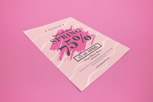 Spring Sale Flyer in Flyer Templates - product preview 1