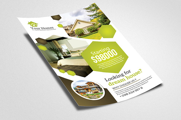 Real Estate Luxury Flyer Template in Flyer Templates - product preview 1