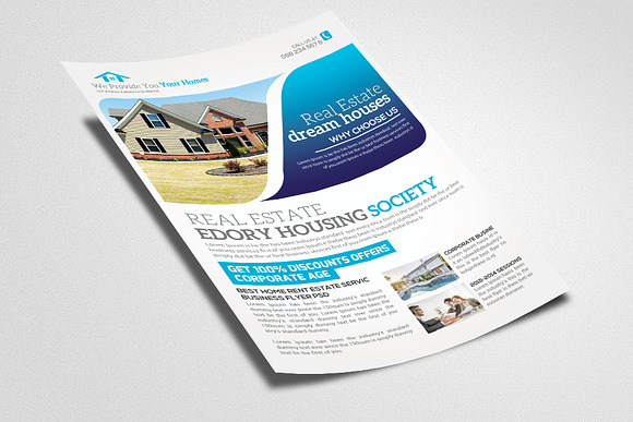 Real Estate Psd Flyer Templates in Flyer Templates - product preview 1