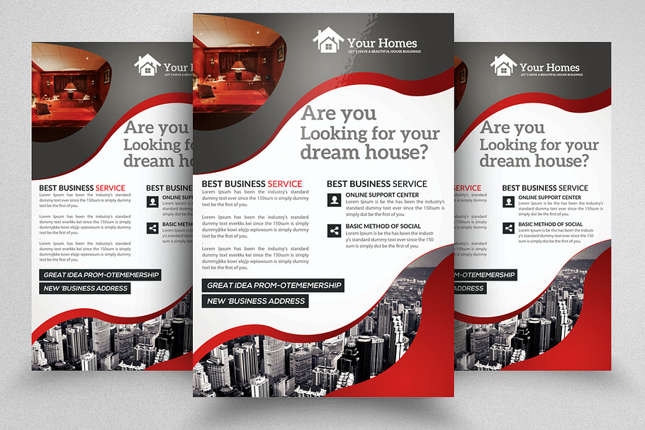 Real Estate City Flyers Templates in Flyer Templates - product preview 8