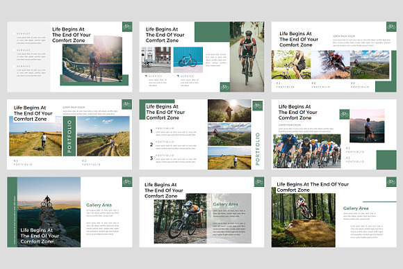 Bicyclette - Bicycle PowerPoint in PowerPoint Templates - product preview 2