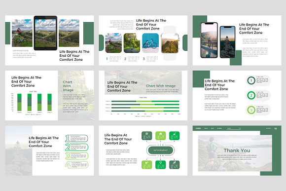 Bicyclette - Bicycle Google Slides in Google Slides Templates - product preview 3