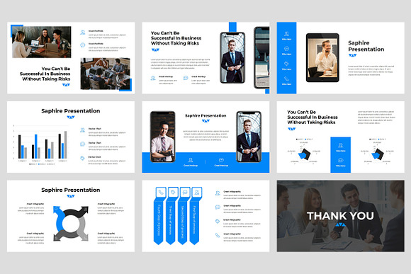 Saphire - Pitch Deck PowerPoint in PowerPoint Templates - product preview 3