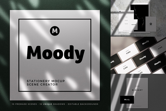 Huge Moody Shadow Bundle in Branding Mockups - product preview 14