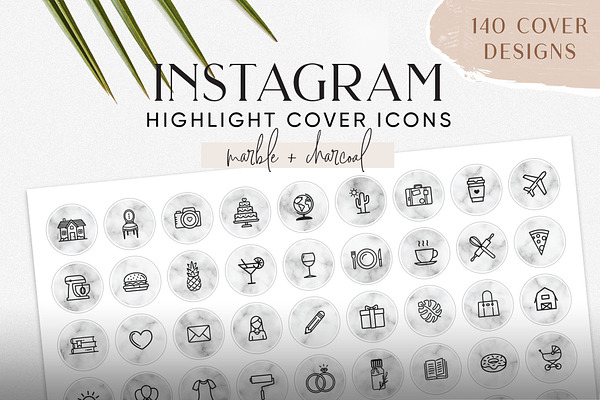 Marble Instagram Highlight Covers