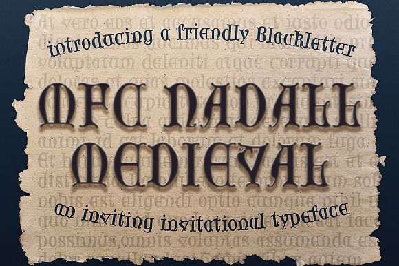 MFC Nadall Medieval in Blackletter Fonts - product preview 1