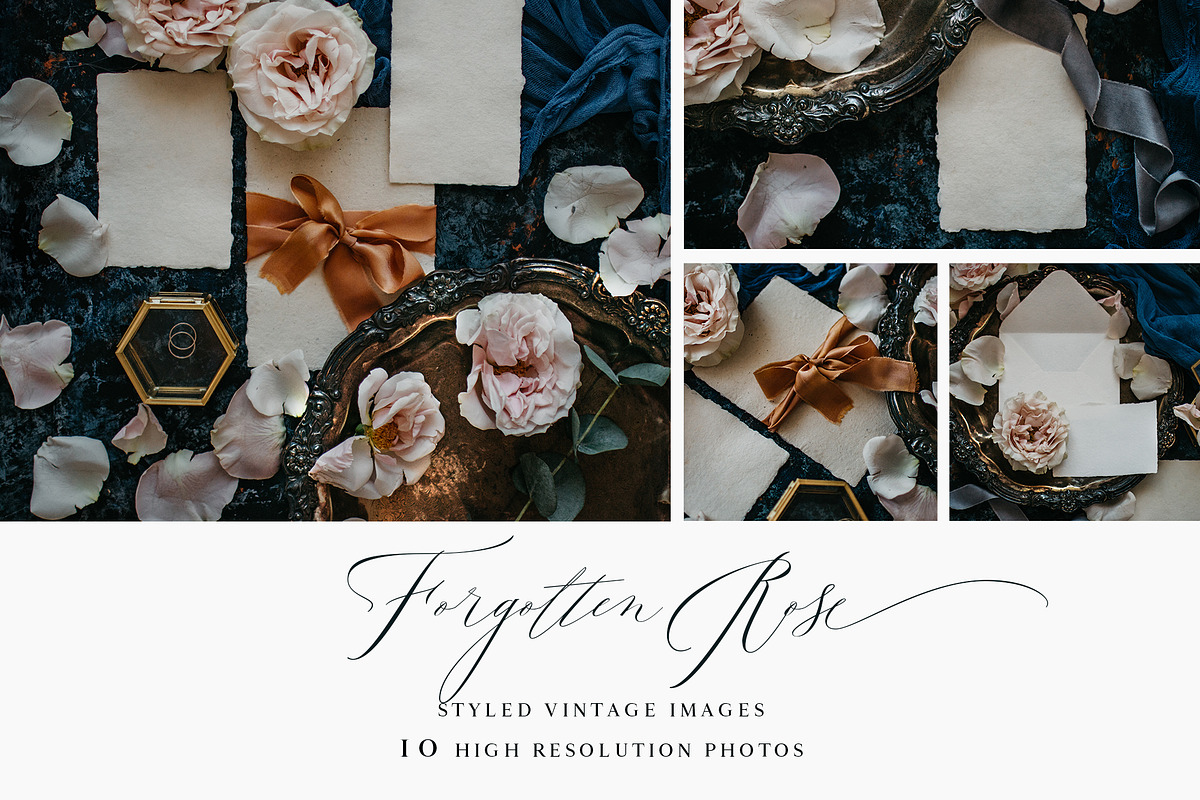 Forgotten Rose Wedding Stock in Print Mockups - product preview 8