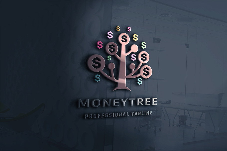 Money Tree Logo in Logo Templates - product preview 8