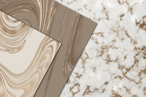 Gold Bronze Marble and Foil Textures in Textures - product preview 1
