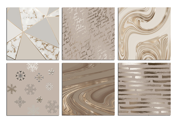 Gold Bronze Marble and Foil Textures in Textures - product preview 2