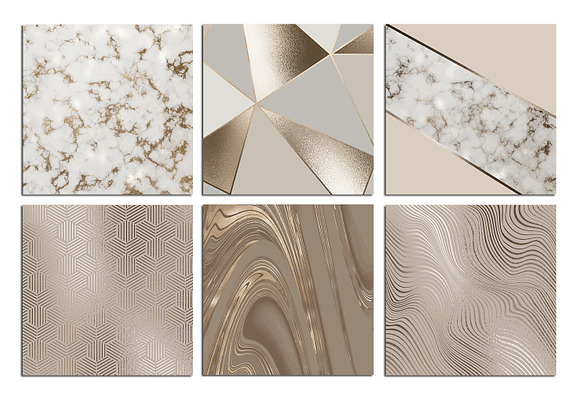 Gold Bronze Marble and Foil Textures in Textures - product preview 3
