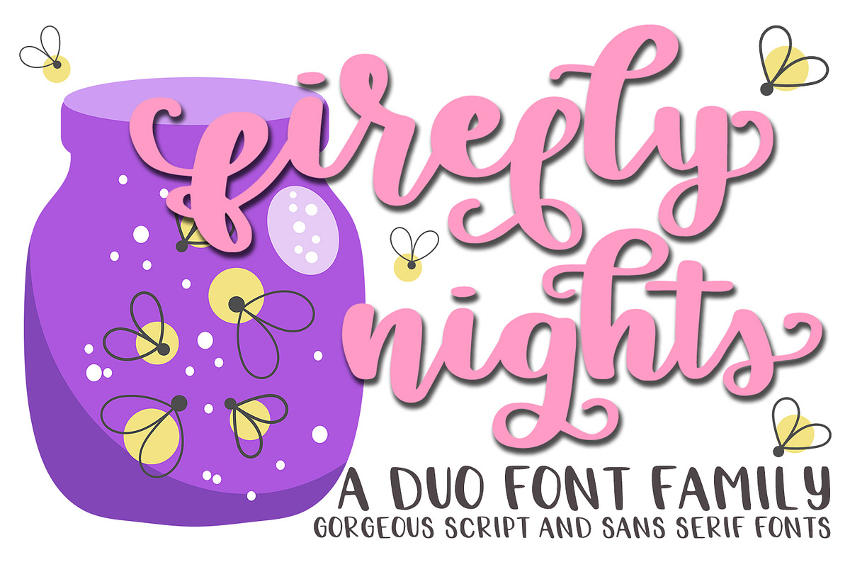 Firefly Nights - A Duo Font Family in Custom Fonts - product preview 8