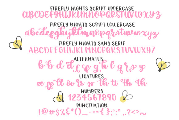 Firefly Nights - A Duo Font Family in Custom Fonts - product preview 4