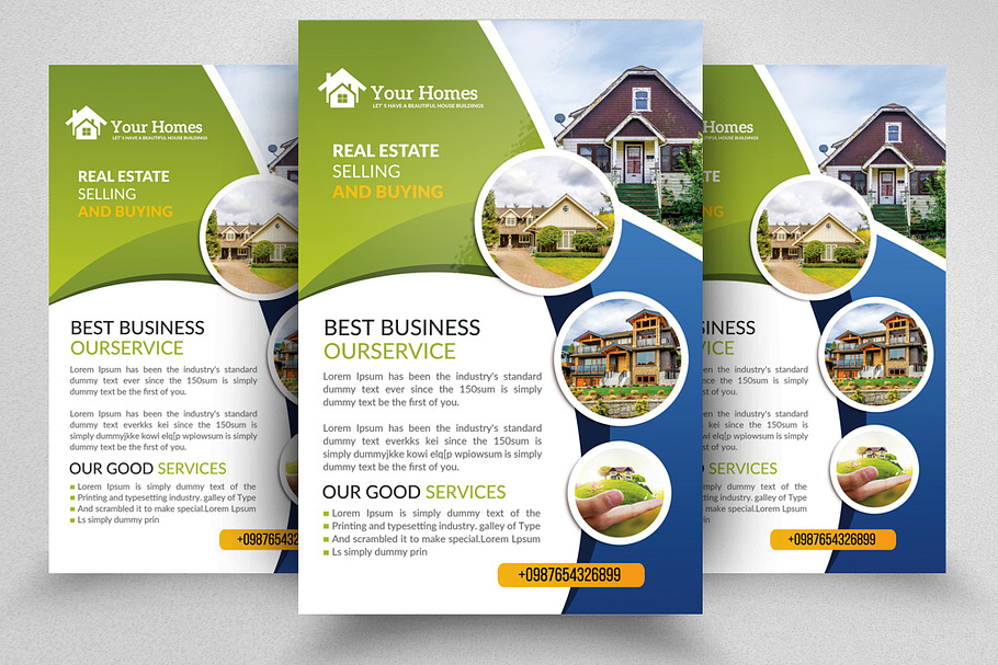 Real Estate New Flyer Templates in Flyer Templates - product preview 8