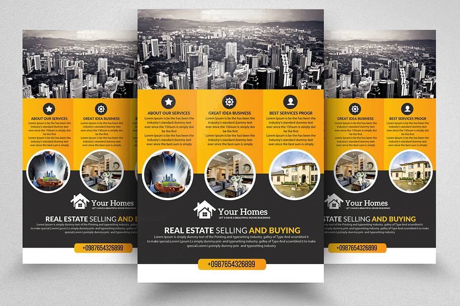 Real Estate City Flyer Templates