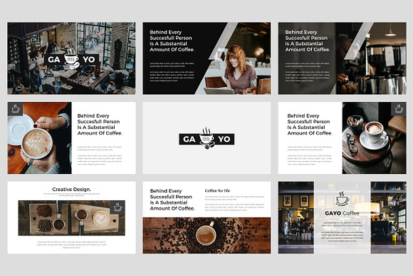 Gayo - Coffee Shop Google Slides in Google Slides Templates - product preview 1