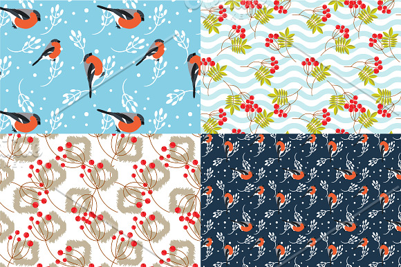 21 Winter seamless patterns in Patterns - product preview 2