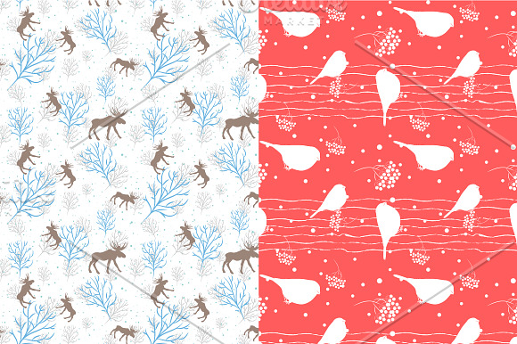 21 Winter seamless patterns in Patterns - product preview 3