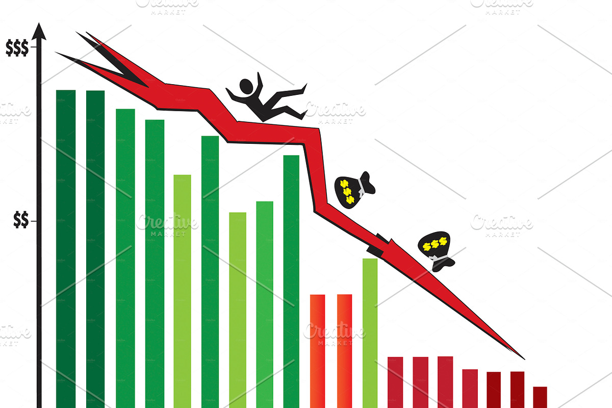 Stock Market Crash in Illustrations - product preview 8