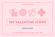 Line Icons – Valentines Day