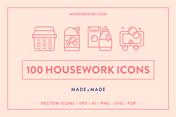 Line Icons – Housework