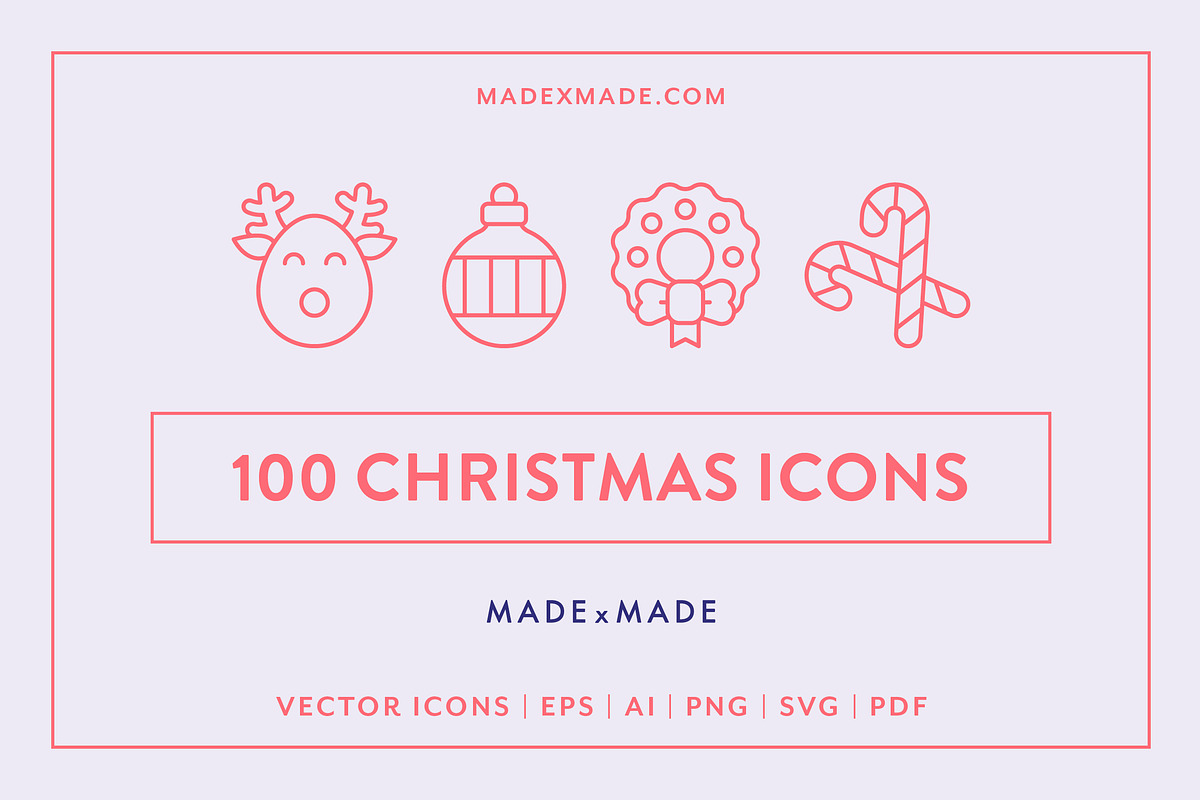 Line Icons – Christmas in Christmas Icons - product preview 8