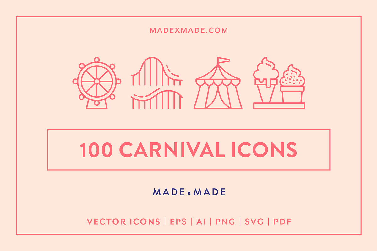 Line Icons – Carnival in Graphics - product preview 8