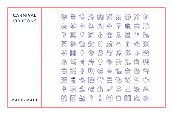 Line Icons – Carnival in Graphics - product preview 5