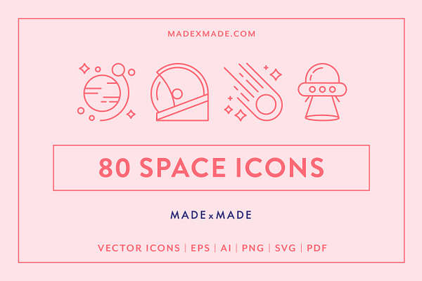 Line Icons – Space