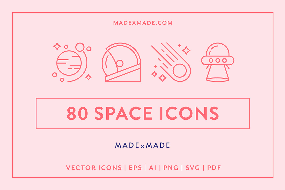 Line Icons – Space in Space Icons - product preview 8