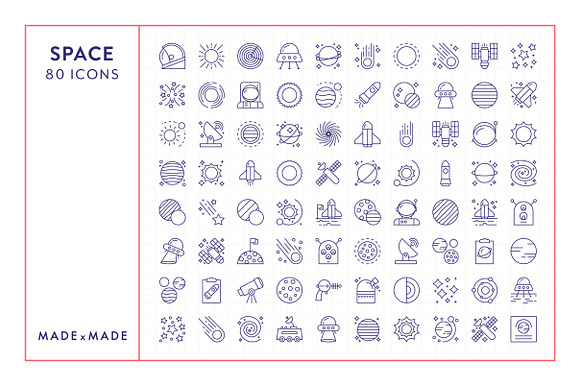 Line Icons – Space in Space Icons - product preview 5