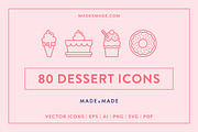Line Icons – Dessert