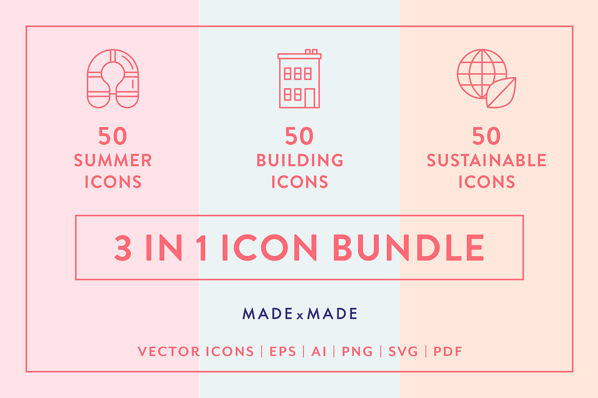 Line Icons – 3x Collections Bundle in Infographic Icons - product preview 8