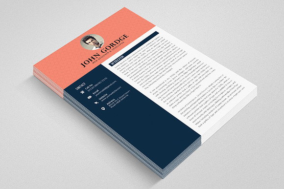 CV Resume 4 Format Template in Letter Templates - product preview 2