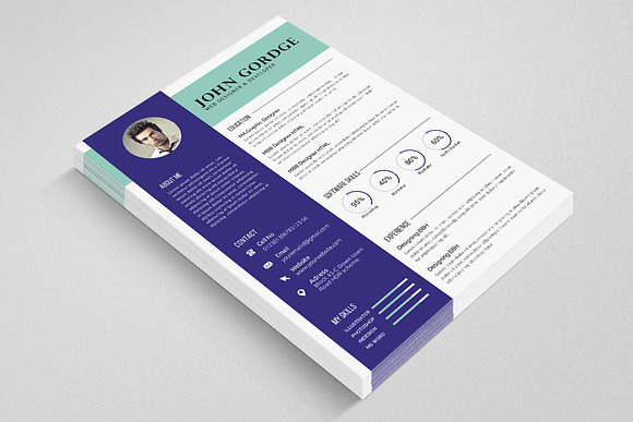 CV Resume Template in Letter Templates - product preview 1
