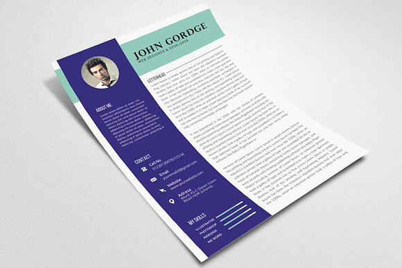 CV Resume Template in Letter Templates - product preview 2