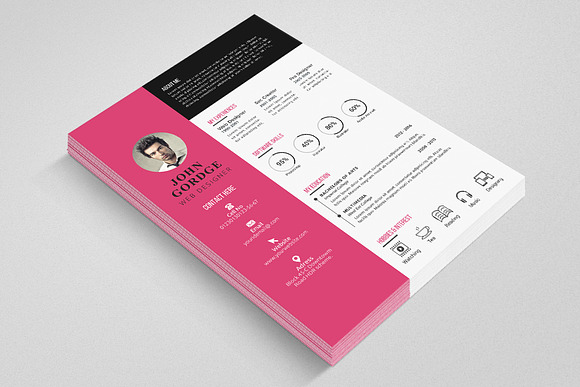 CV Resume Template Word in Letter Templates - product preview 1