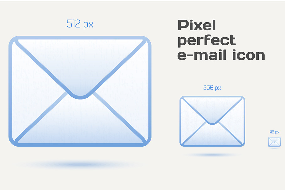 Pixel perfect email icons in Graphics - product preview 8