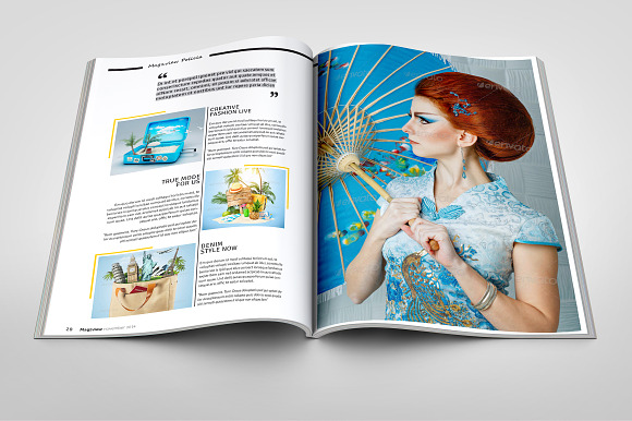 Fashion Magazine Template in Magazine Templates - product preview 3