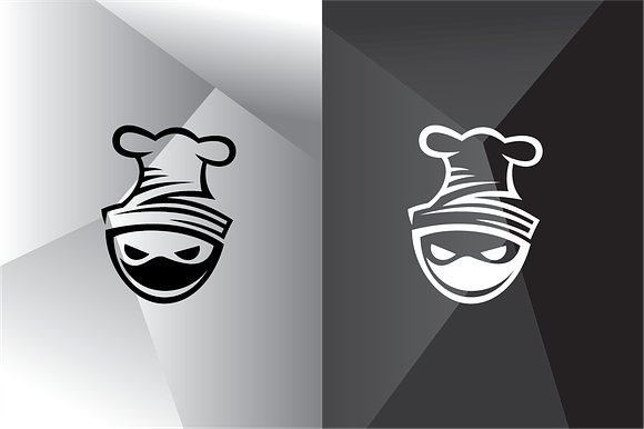 Chef Ninja Logo Template in Logo Templates - product preview 1