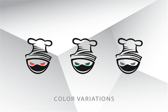 Chef Ninja Logo Template in Logo Templates - product preview 2