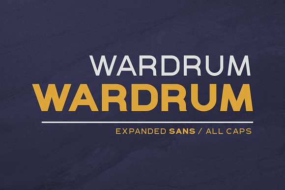 WARDRUM - Expanded Sans in Sans-Serif Fonts - product preview 9