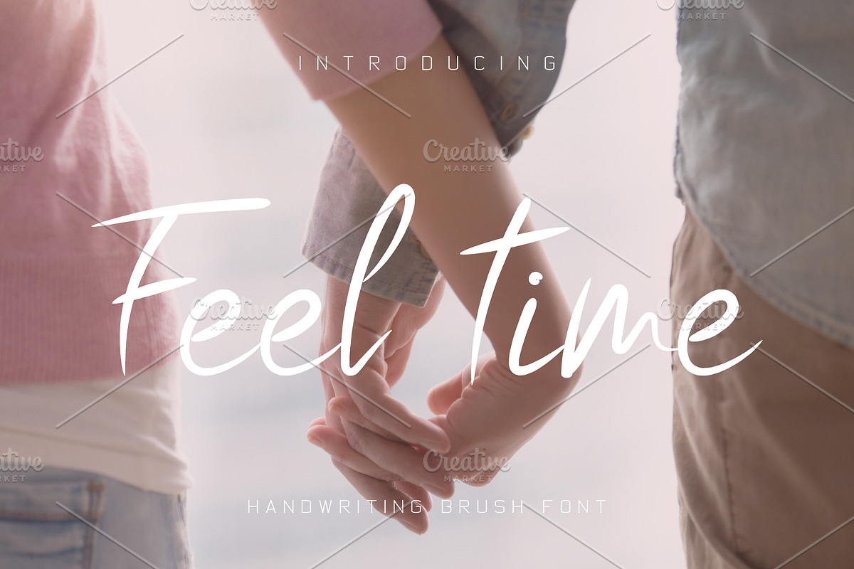 Feel Time Brush Font in Script Fonts - product preview 8