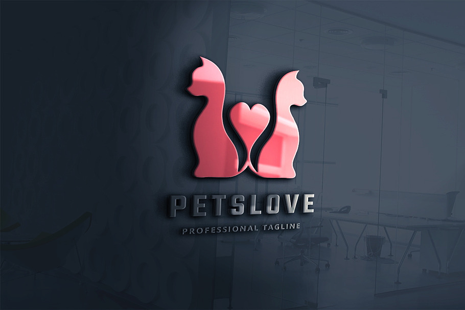 Pets Love Logo in Logo Templates - product preview 8