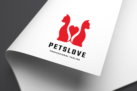 Pets Love Logo in Logo Templates - product preview 1