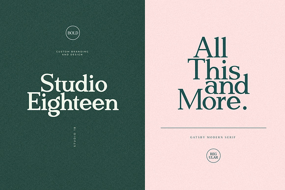 Gatsby Modern Serif in Modern Fonts - product preview 5