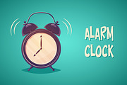 Alarm clock + Seamless pattern