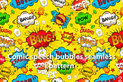 Comic speech bubbles pattern
